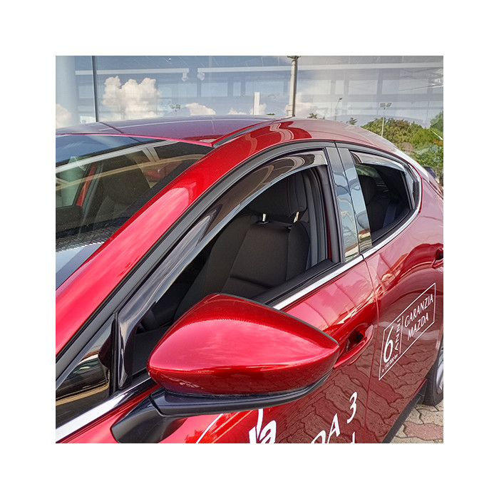 Deflettori aria Farad per MAZDA 3 5 porte 2019> - kit portiere anteriori + posteriori